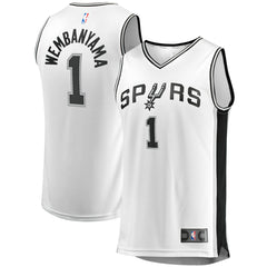 Fanatics Victor Wembanyama San Antonio Spurs Youth Fast Break Player Jersey Association Edition White