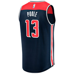 Fanatics Jordan Poole Washington Wizards Fast Break Player Jersey Statement Edition Navy