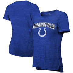 Indianapolis Colts Majestic Threads Women's Indiana Nights Alternate Tri-Blend Boyfriend T-Shirt - Heather Blue - NFL
