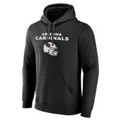 Arizona Cardinals Personalized Name & Number Team Wordmark Pullover Hoodie - Black - NFL
