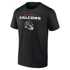Atlanta Falcons Personalized Name & Number Team Wordmark T-Shirt - Black - NFL