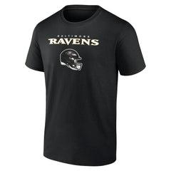 Baltimore Ravens Personalized Name & Number Team Wordmark T-Shirt - Black - NFL
