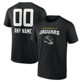 Jacksonville Jaguars Personalized Name & Number Team Wordmark T-Shirt - Black - NFL