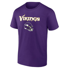 Minnesota Vikings Personalized Name & Number Team Wordmark T-Shirt - Purple - NFL