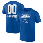 New York Giants Personalized Name & Number Team Wordmark T-Shirt - Royal - NFL