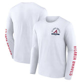 Atlanta Braves Fanatics Press Box Long Sleeve T-Shirt Discount