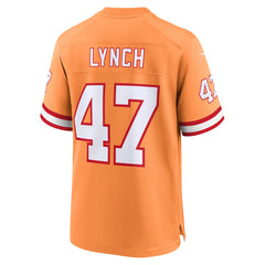 John Lynch Tampa Bay Buccaneers Throwback Game Jersey - Orange - Nike