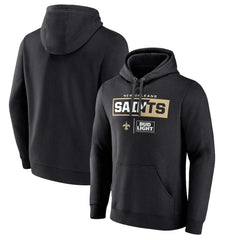 New Orleans Saints NFL x Bud Light Pullover Hoodie - Black - NFL