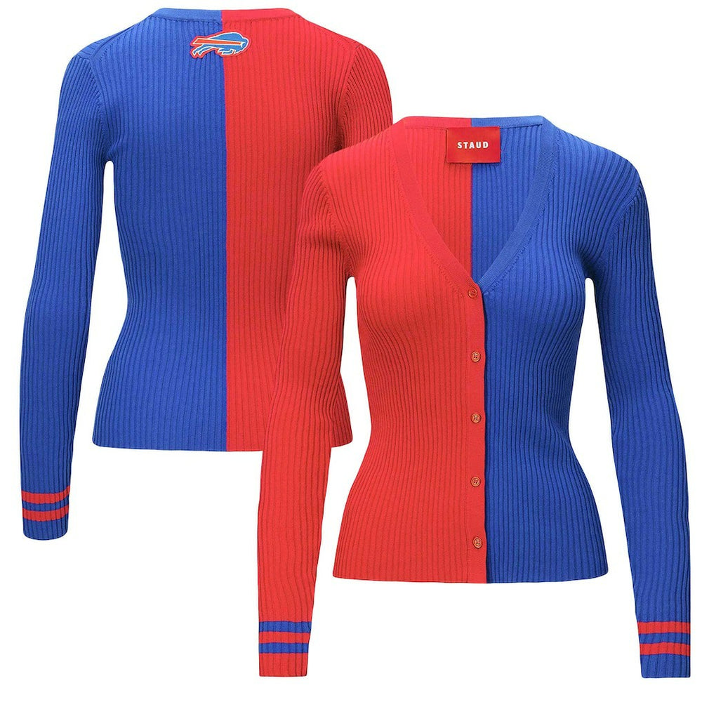 Buffalo Bills STAUD Women's Cargo Sweater - Red/Royal - NFL
