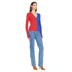 Buffalo Bills STAUD Women's Cargo Sweater - Red/Royal - NFL