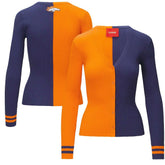 Denver Broncos STAUD Women's Cargo Sweater - Orange/Navy - NFL