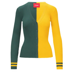 Green Bay Packers STAUD Women's Cargo Sweater - Green/Gold - NFL