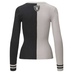 Las Vegas Raiders STAUD Women's Cargo Sweater - Silver/Black - NFL