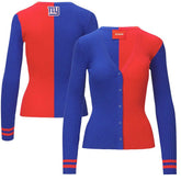 New York Giants STAUD Women's Cargo Sweater - Royal/Red - NFL
