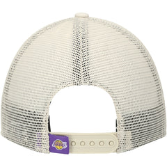 New Era Los Angeles Lakers Rough Edge Logo Trucker 9TWENTY Adjustable Hat Cream