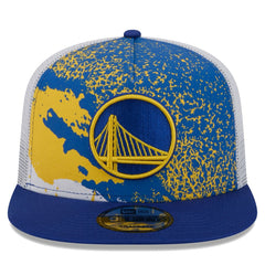 New Era Golden State Warriors Court Sport Speckle 9FIFTY Snapback Hat Royal