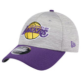 New Era Los Angeles Lakers Active Digi-Tech Two-Tone 9FORTY Adjustable Hat Heather Gray/Purple