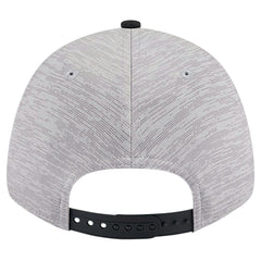New Era Miami Heat Active Digi-Tech Two-Tone 9FORTY Adjustable Hat Heather Gray/Black