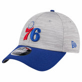 New Era Philadelphia 76ers Active Digi-Tech Two-Tone 9FORTY Adjustable Hat Heather Gray/Royal