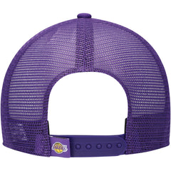 New Era Los Angeles Lakers Youth Court Sport Mascot 9FIFTY Snapback Hat White/Purple