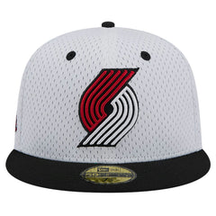 New Era Portland Trail Blazers Throwback 2Tone 59FIFTY Fitted Hat White/Black
