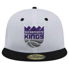 New Era Sacramento Kings Throwback 2Tone 59FIFTY Fitted Hat White/Black
