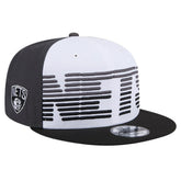 New Era Brooklyn Nets Throwback Gradient Tech Font 9FIFTY Snapback Hat White/Black