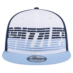 New Era Memphis Grizzlies Throwback Gradient Tech Font 9FIFTY Snapback Hat White/Light Blue
