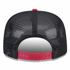 New Era Miami Heat Throwback Team Arch Golfer Snapback Hat Black/Red