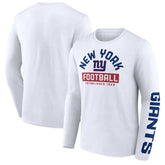 New York Giants Long Sleeve T-Shirt - White - Fanatics