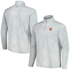 Cleveland Browns Delray Frond IslandZone Half-Zip Sweatshirt - Gray - Tommy Bahama