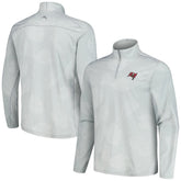 Tampa Bay Buccaneers Delray Frond IslandZone Half-Zip Sweatshirt - Gray - Tommy Bahama