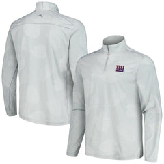 New York Giants Delray Frond IslandZone Half-Zip Sweatshirt - Gray - Tommy Bahama