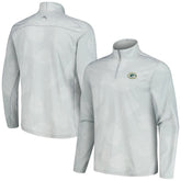 Green Bay Packers Delray Frond IslandZone Half-Zip Sweatshirt - Gray - Tommy Bahama