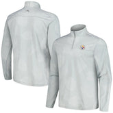 Pittsburgh Steelers Delray Frond IslandZone Half-Zip Sweatshirt - Gray - Tommy Bahama