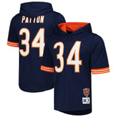 Walter Payton Chicago Bears Retired Player Name & Number Mesh Hoodie T-Shirt - Navy - Mitchell & Ness