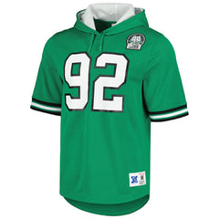 Reggie White Philadelphia Eagles Retired Player Name & Number Mesh Hoodie T-Shirt - Kelly Green - Mitchell & Ness