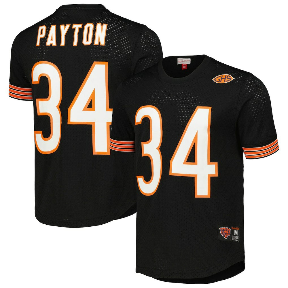 Walter Payton Chicago Bears Retired Player Name & Number Mesh Top - Black - Mitchell & Ness