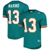 Dan Marino Miami Dolphins Retired Player Name & Number Mesh Top - Aqua - Mitchell & Ness
