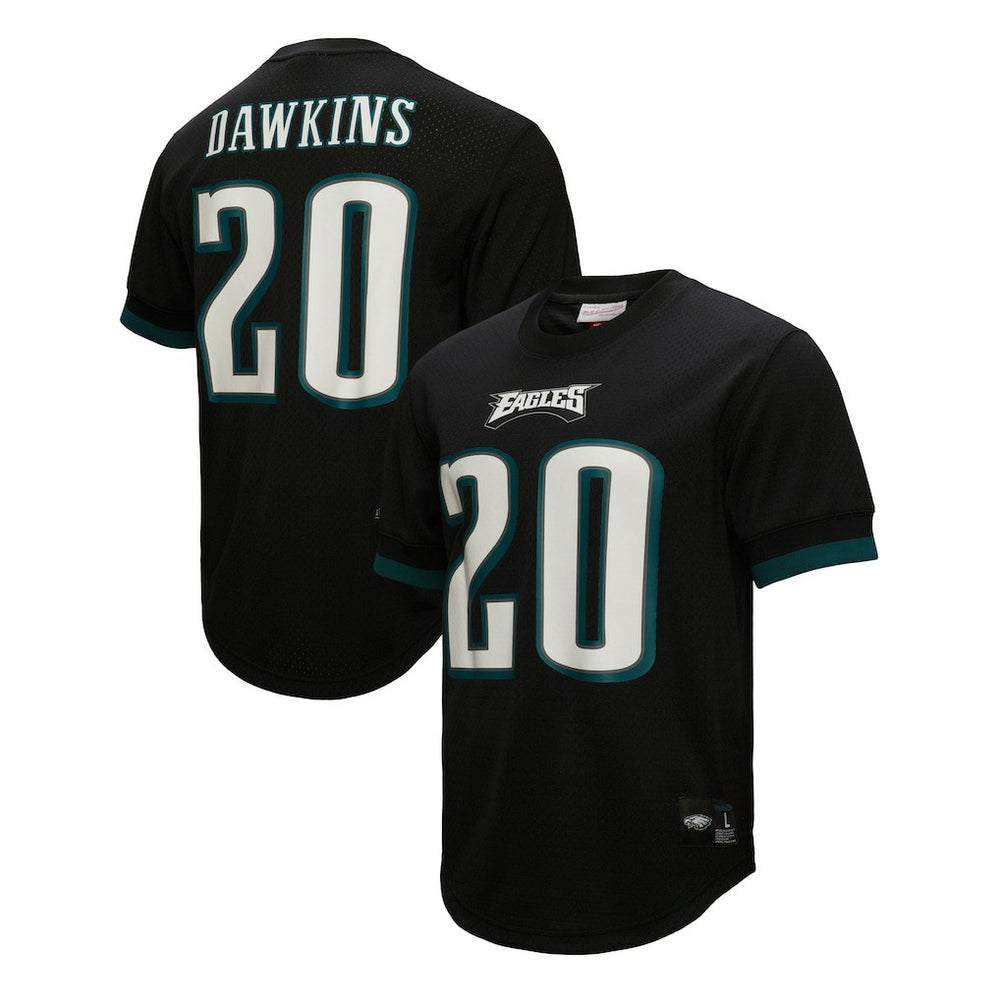 Brian Dawkins Philadelphia Eagles Retired Player Name & Number Mesh Top - Black - Mitchell & Ness