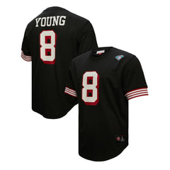 Steve Young San Francisco 49ers Retired Player Name & Number Mesh Top - Black - Mitchell & Ness