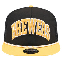 Milwaukee Brewers New Era Throwback Meshback Golfer Hat for sale