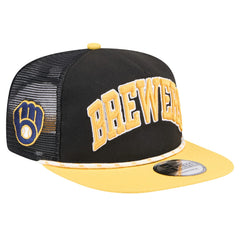 Milwaukee Brewers New Era Throwback Meshback Golfer Hat for sale