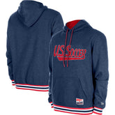 New Era - USMNT 5th & Ocean by New Era Throwback Fleece Pullover Hoodie - Navy