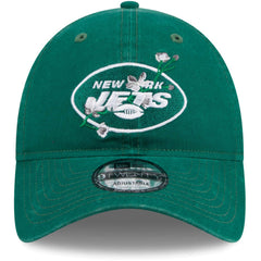 New York Jets New Era Women's Game Day Flower 9TWENTY Adjustable Hat - Green - NFL