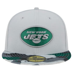 New York Jets New Era Active Camo 59FIFTY Fitted Hat - Gray - NFL