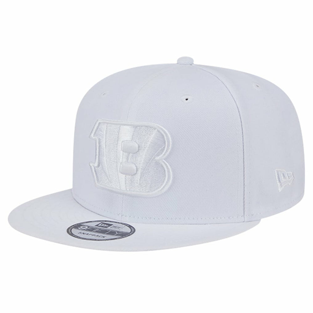 Cincinnati Bengals New Era Main White on White 9FIFTY Snapback Hat - NFL