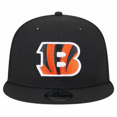 Cincinnati Bengals New Era Main Trucker 9FIFTY Snapback Hat - Black - NFL