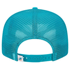 Miami Dolphins New Era Main Trucker 9FIFTY Snapback Hat - Aqua - NFL