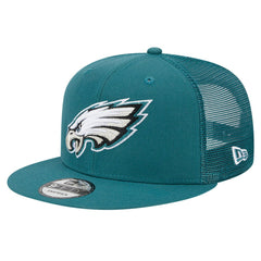 Philadelphia Eagles New Era Main Trucker 9FIFTY Snapback Hat - Midnight Green - NFL